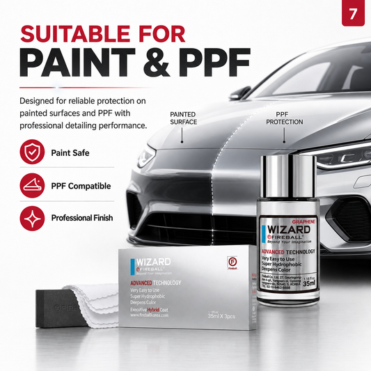 Fireball Wizard Graphene Coating 35ml x 3pcs | 3 Years Easy Application Coating