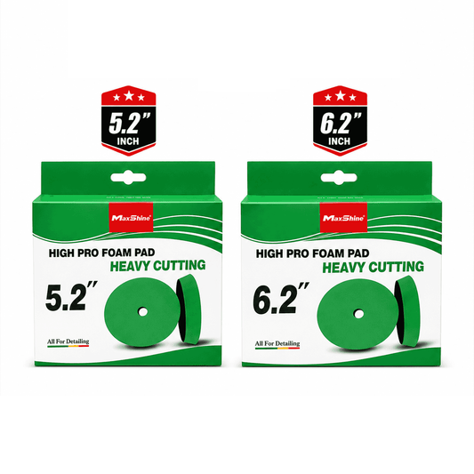 MaxShine High Pro Green Foam Finishing Pad for polishing and detailing, with a layered foam design for smooth, professional results.