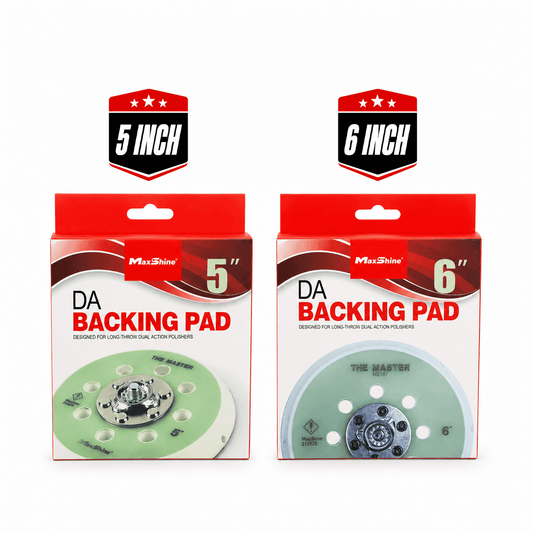 Maxshine DA Polisher backing plate and replacement for dual-action dashboard polish, shown on layer20.png