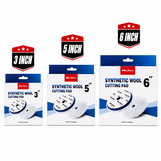 Maxshine Synthetic Wool Cutting Pad - And Wool Pad For