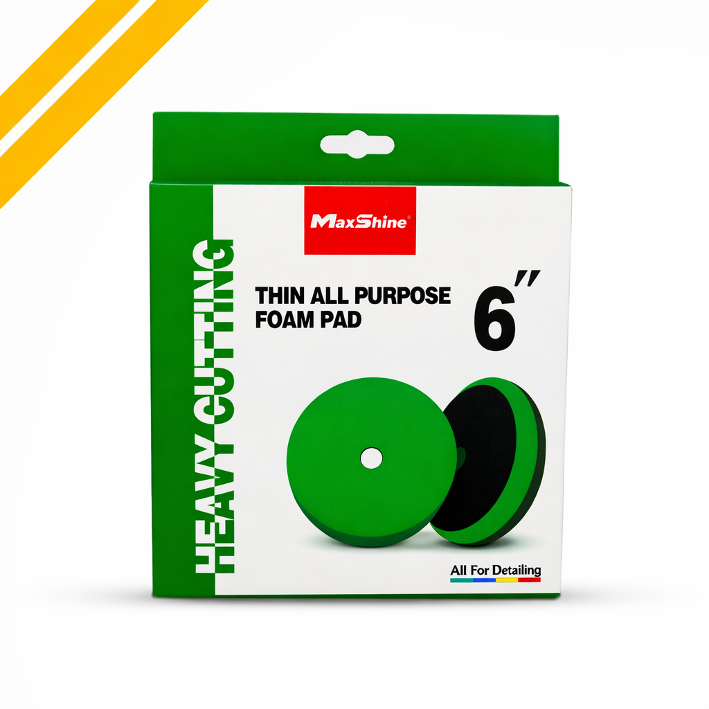 Maxshine High Pro Green Foam Heavy Cutting Pad And 6.2 Inch For Advanced Paint Correction