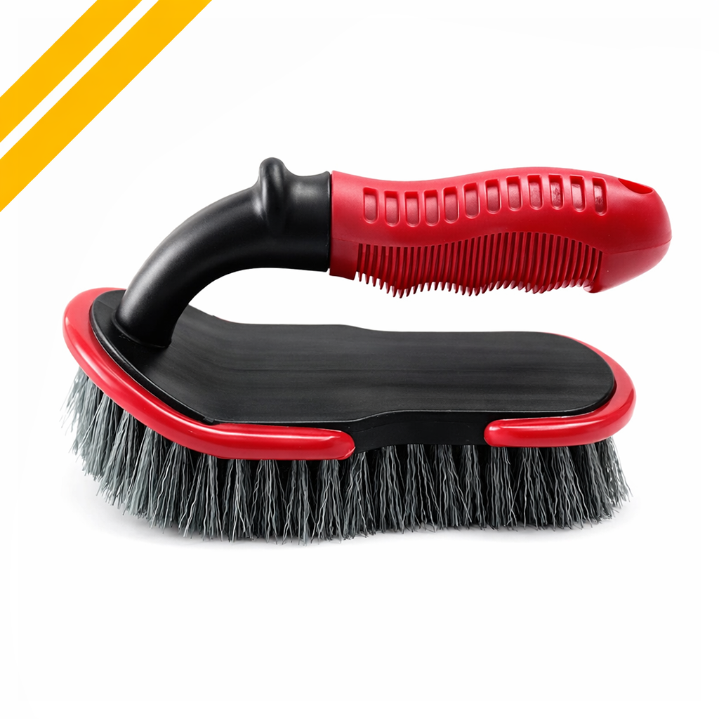 Mafra Maxshine Tire & Carpet Scrub Brush 19cm | Heavy-duty Bristles For Deep Cleaning | Tyre Detailing Brush | Rug & Carpet Cleaning Brush