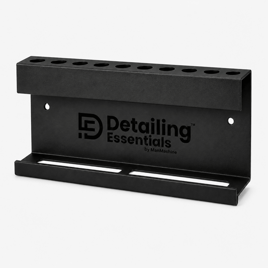 Detailing Essentials Brush & Bottle Holder | Wall Mounted Detailing Organizer - Detailing Essentials