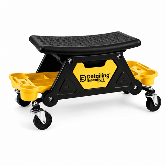 Detailing Essentials Detailing Creeper V1, low seat car detailing creeper with padded surface for easy under-vehicle access.
