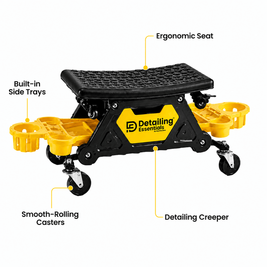 Detailing Essentials Detailing Creeper V2 | Professional Rolling Detailer Seat - Detailing Essentials