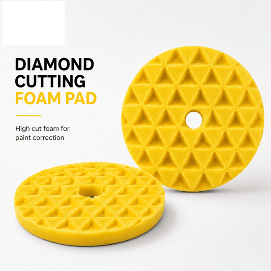 Detailing Essentials Diamond Cut Foam Pad Cutting | Heavy Cut Paint Correction Pad - Detailing Essentials