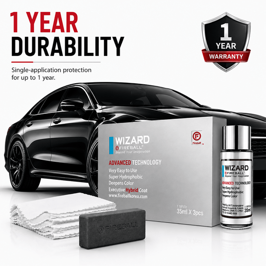 Fireball Wizard Graphene Coating 35ml x 3pcs | 3 Years Easy Application Coating - Detailing Essentials