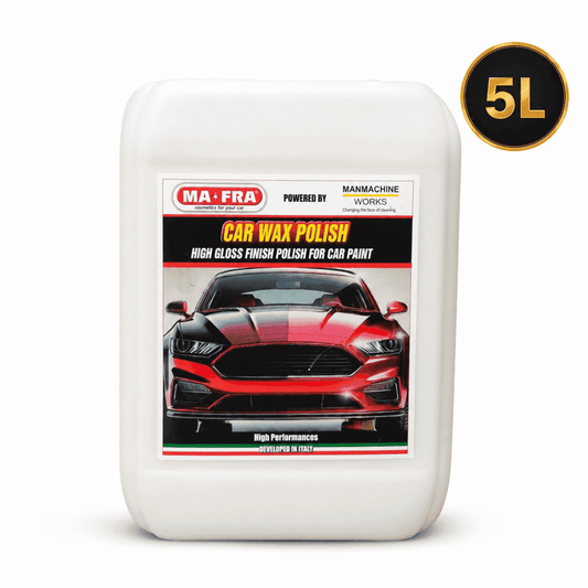 Mafra Car Wax Polish 5kg container with synthetic protective wax for high-gloss shine on vehicle surfaces.
