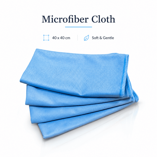 MA - FRA Microfiber Glass Cloth 350 GSM | 40x40cm Multipurpose Car Cleaning Towel - Pack of 4 - Detailing Essentials