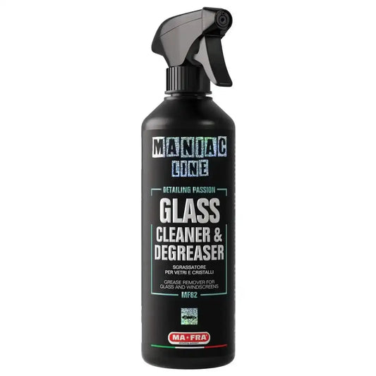 Mafra Glass Cleaner & Degreaser bottle for professional glass cleaning and degreasing, with clear label and spray nozzle.