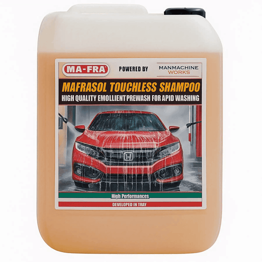 Mafra Mafrasol Touchless Snow Foam Shampoo 5L for cars and trucks, high-quality prewash for touchless cleaning.