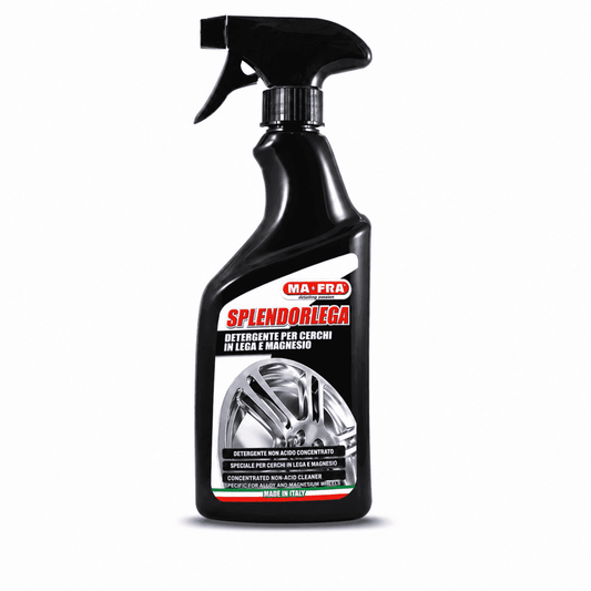 Mafra Splendorlega 500 ml and Tyre & Alloy Cleaner for professional exterior car cleaning and detailing.