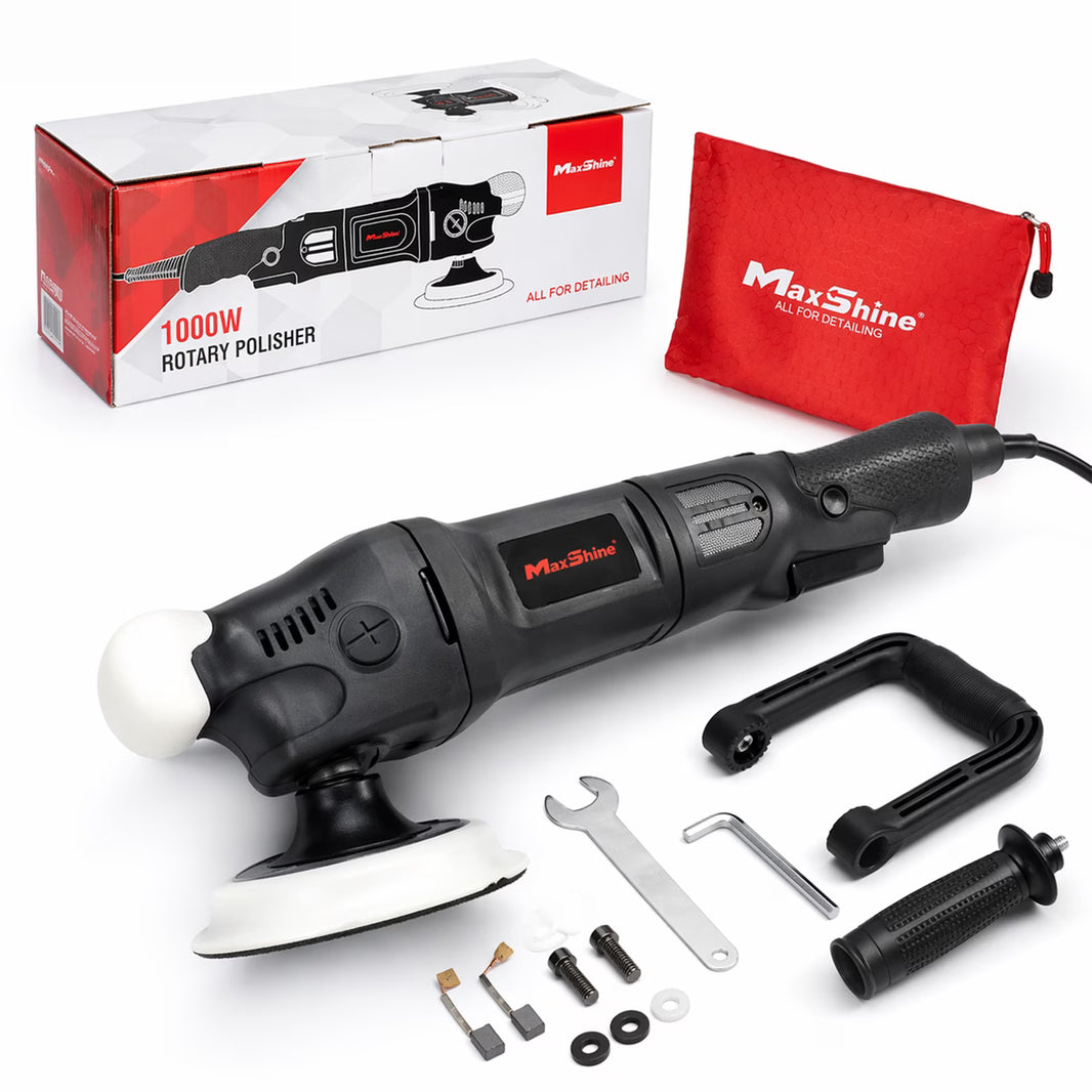 Maxshine M1000 Rotary Polisher | 1000W Portable Polishing Machine Motor | Dual Action Car & Bike Paint Polisher | Smooth Finish, Ergonomic Grip