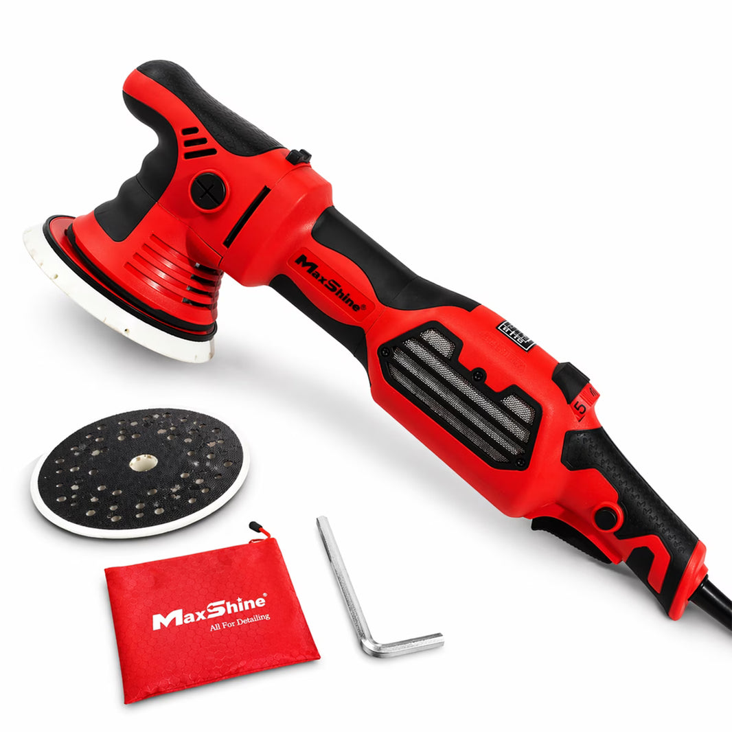 Maxshine - 21mm Brushless Dual Action Polisher, 1200W AC Motor, Low Noise, Smooth Start, Variable Speed, Ergonomic Grip, Professional Detailing Tool and Polishing