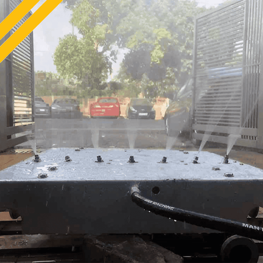 Manmachineworks 7 Nozzle Automatic Underbody Cleaner, an under body washer with multiple spray nozzles for thorough vehicle cleaning.