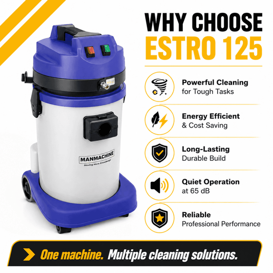 Manmachineworks Estro 125 professional upholstery cleaner bottle with cleaning solution for fabric and upholstery.