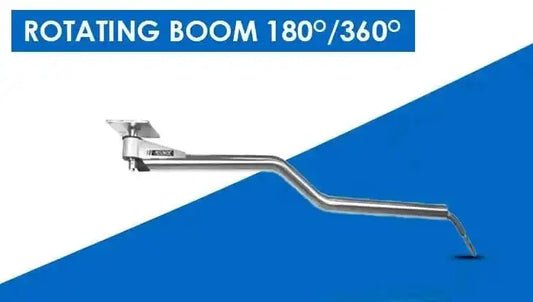 Manmachineworks rotating boom accessory with adjustable arms and sturdy construction for versatile industrial use.