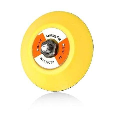 MaxShine 3-inch DA polisher backing plate with hook and loop attachment for dual-action polishing machines.