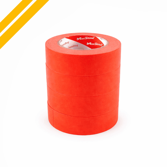 Maxshine automotive masking tape, 0.71 inch by 165 feet, used for masking and detailing in auto paint preparation.