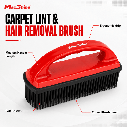 Maxshine Carpet Lint And Hair Removal Brush And Brush For Professional Detailing Tools - Detailing Essentials