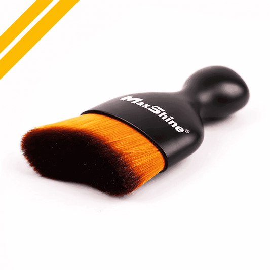 Maxshine Ultra Soft Detailing Brush for decontamination cleaning, professional car detailing tool with soft bristles.