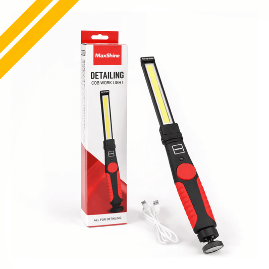 Maxshine foldable paint inspection light and swirl finder for professional car detailing and paint correction.