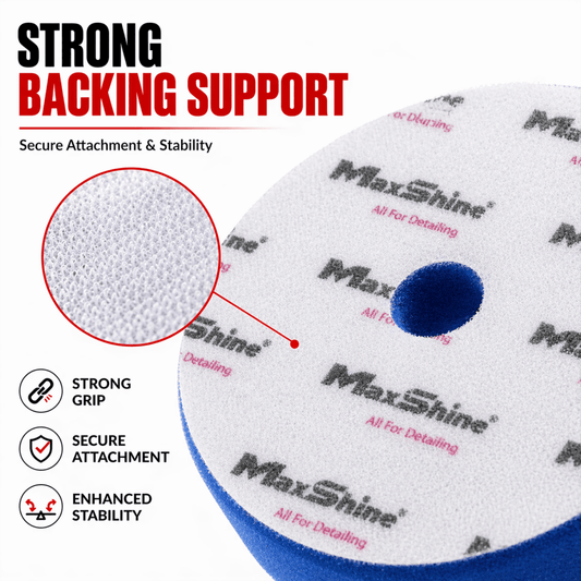 MaxShine High Pro Foam Polishing Pad | 5.2 Inch & 6.2 Inch - Detailing Essentials