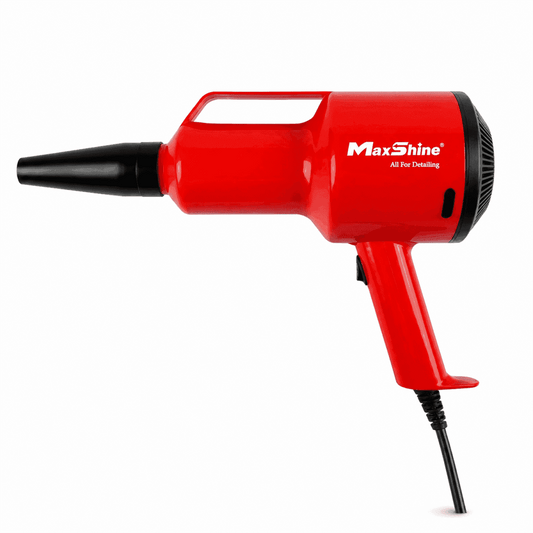 MaxShine Mini Handheld Car Dryer Air Blower 1200W with two nozzles, high airflow for drying vehicles efficiently