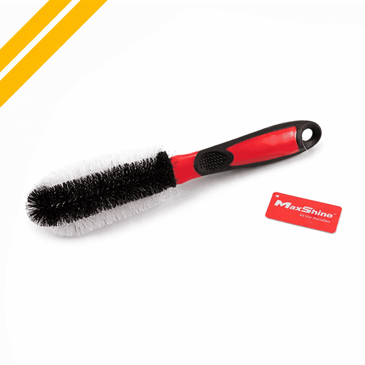 Maxshine premium tire cleaning brush for heavy-duty detailing, designed for effective tire dressing and cleaning.