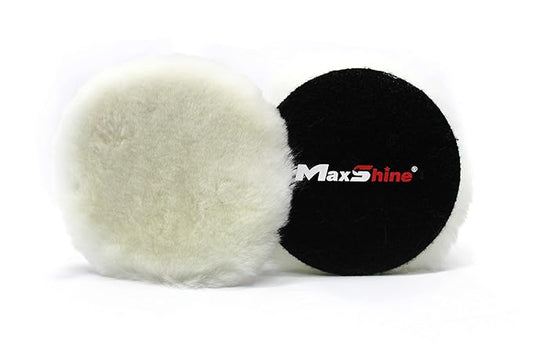 MaxShine Premium Wool Cut & Polish Pad | 3 Inch, 5 Inch & 6 Inch - Detailing Essentials