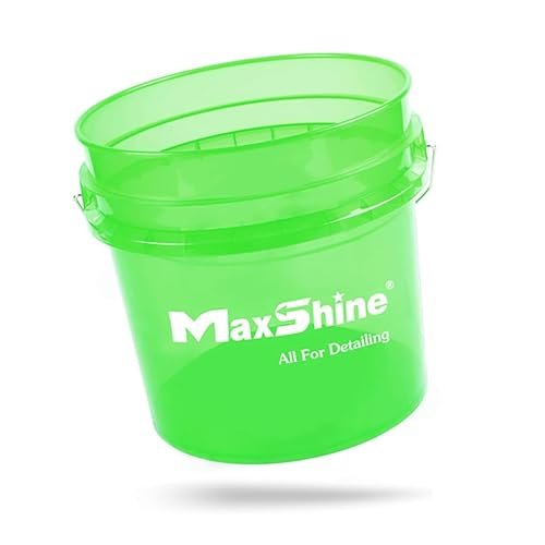 MaxShine Transparent Detailing Bucket with Sand Killer Grit Guard | 3.5 Gallon Car Wash Bucket - Detailing Essentials