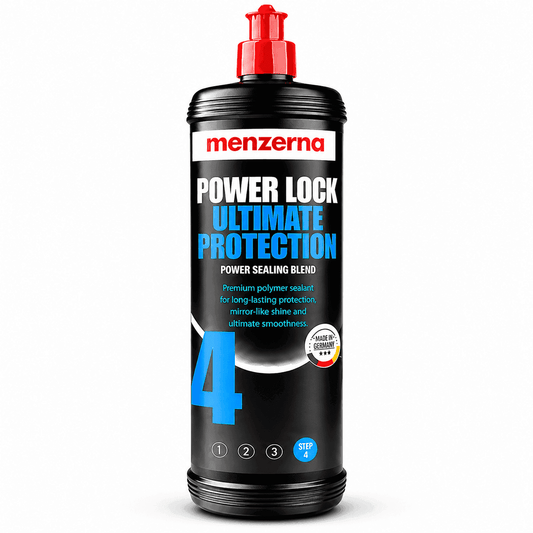 Menzerna Power Lock Paint Sealant providing long-lasting protection and high gloss for car paint.