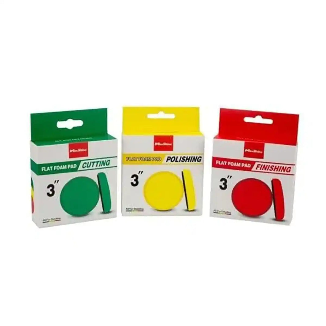 Flat Foam Cutting Pad 3 Inch and Foam Pad for Professional Detailing Tools