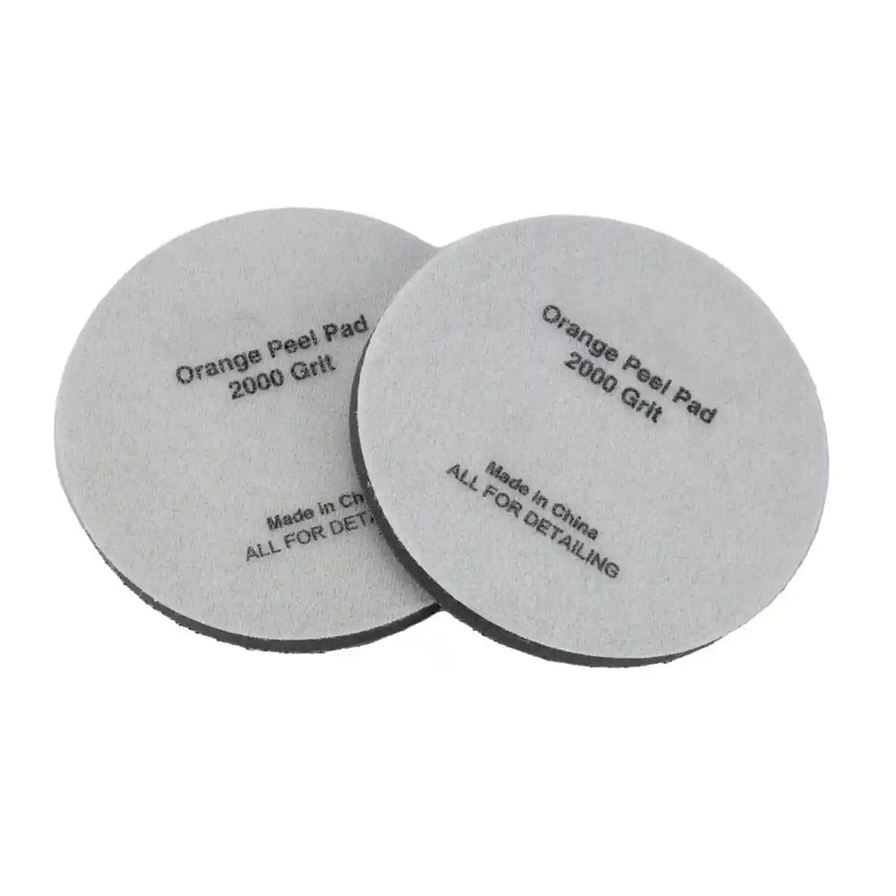 Orange Peel Removal Pad - 2000 Grit Black Denim 5 Inch (2pcs/pack) and Removal Pad for Professional Detailing Tools