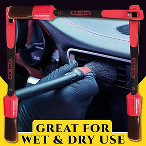 Brush Red - Exterior 16 mm and Brush for Professional Detailing Tools