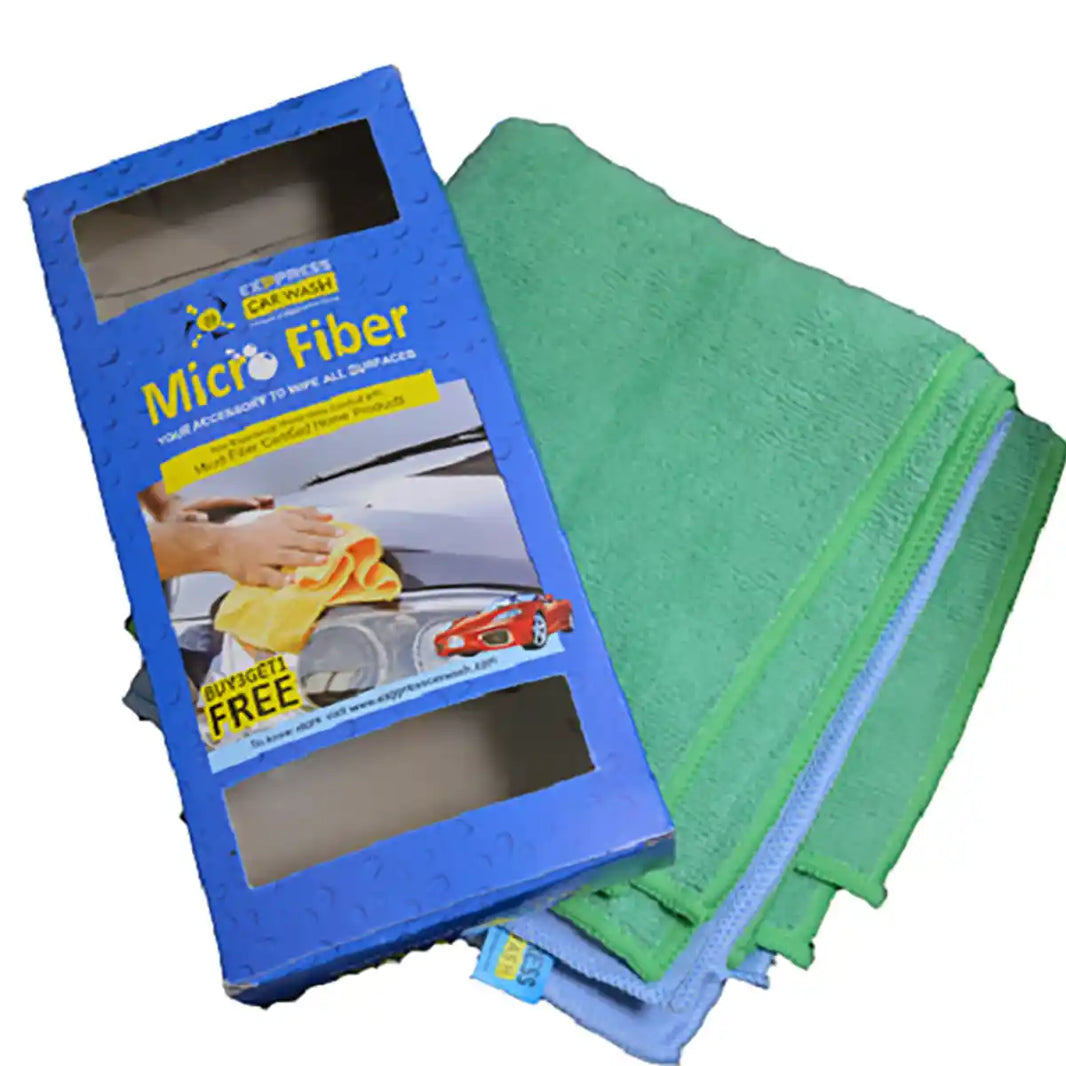 Microfiber Cloth (3+1) and Cloth for Professional Detailing Tools