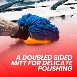 Microfiber Double Sided Mitt and Mitt for Professional Detailing Tools