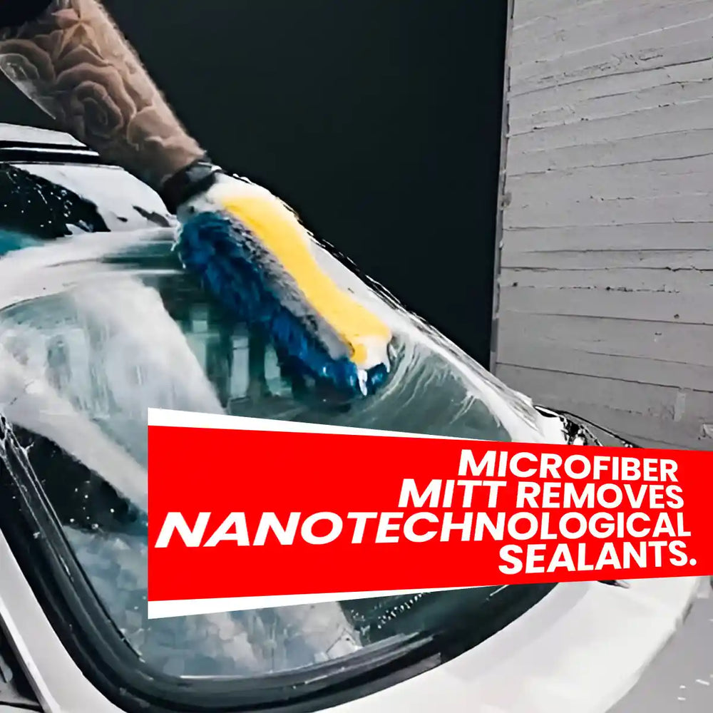 Microfiber Double Sided Mitt and Mitt for Professional Detailing Tools