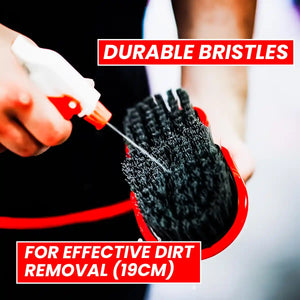 Tire & Carpet Scrub Brush and Heavy Duty for Deep Cleaning