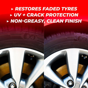 MAFRA Black 3Plus and 500ml Tire Blackener & Shiner | Renews, Softens & Protects Car Tyres