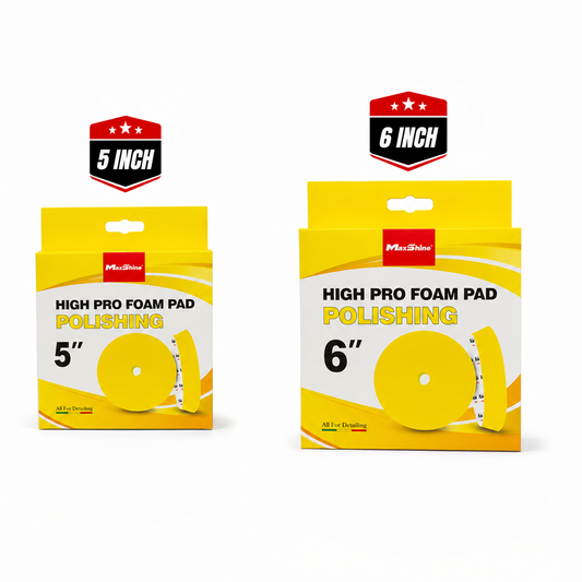 MaxShine Cross Cut Foam Pad Yellow Polishing | 3 Inch