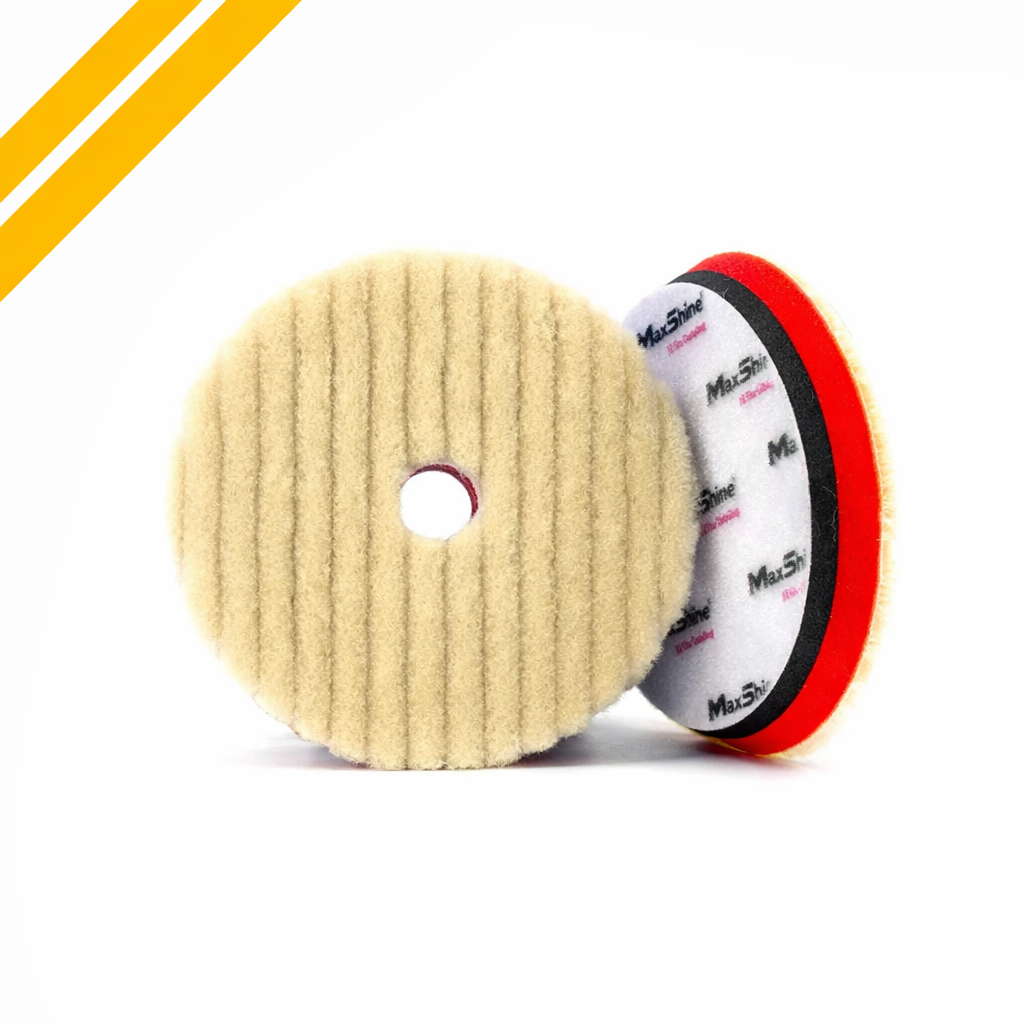 Maxshine Premium Wool Cutting Pad And 6 Inch For Heavy-duty Paint Correction