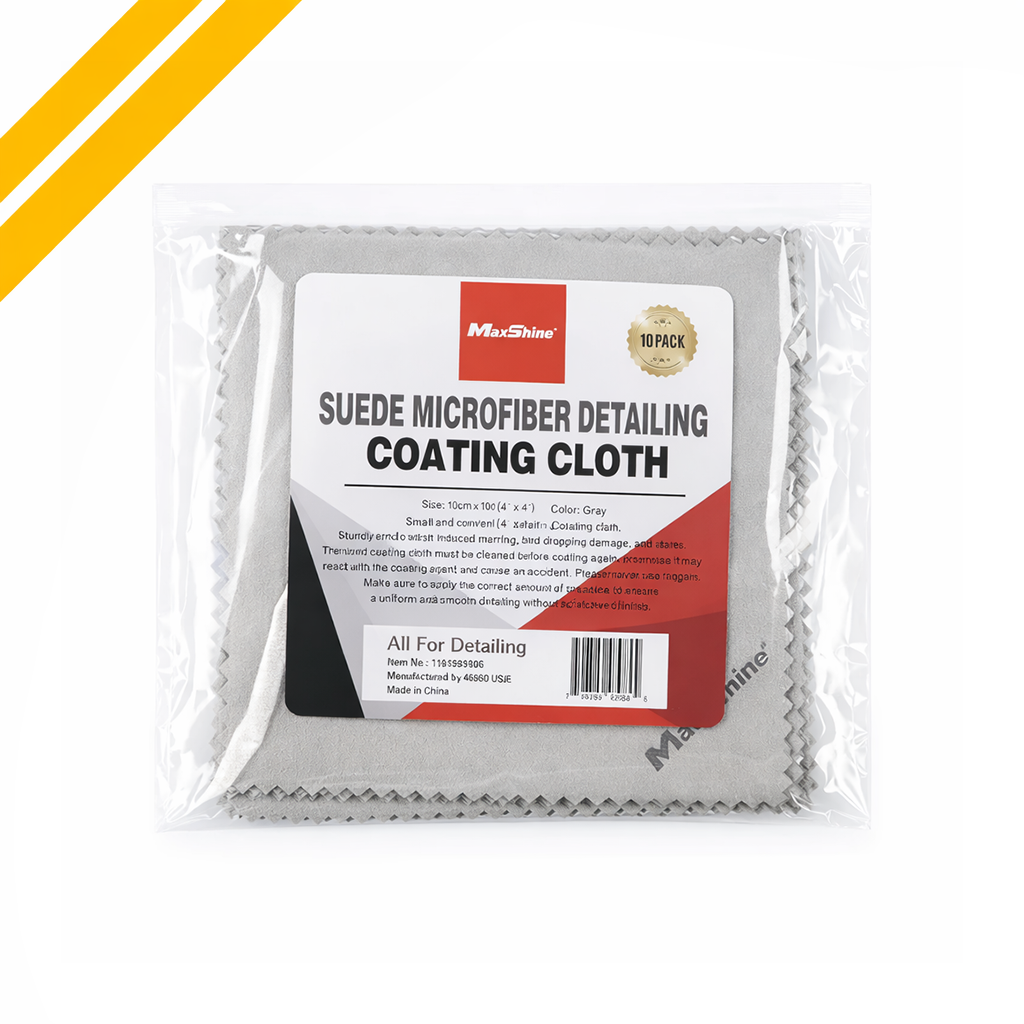 Maxshine Suede Microfiber Detailing Coating Cloth 10*10cm 10pcs/pack And Cloth For Professional Detailing Tools