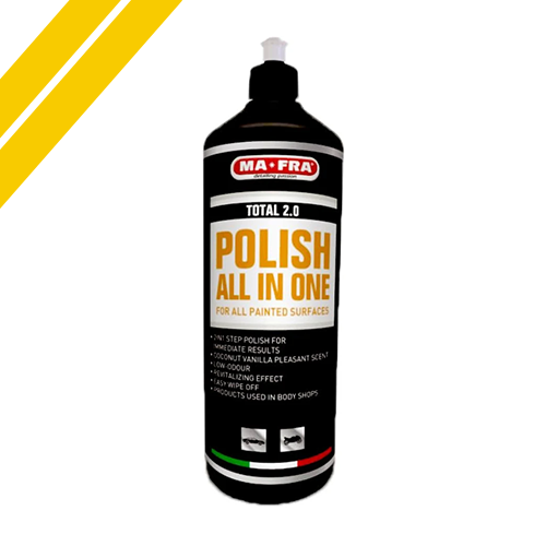 MAFRA Total 2.0 All-in-one Car Polish | Cut, Gloss & Wax | One Step Polish, Microparticle Compound, No Dust, Easy Clean | 1000ml