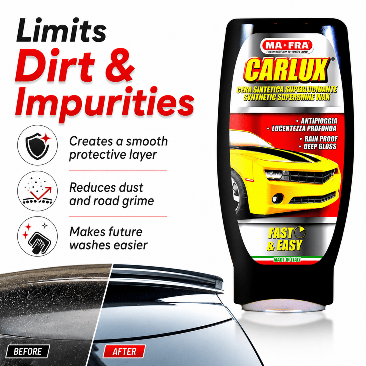CarLux (250gm) and Polish Wax for Professional Paint Care - Detailing Essentials