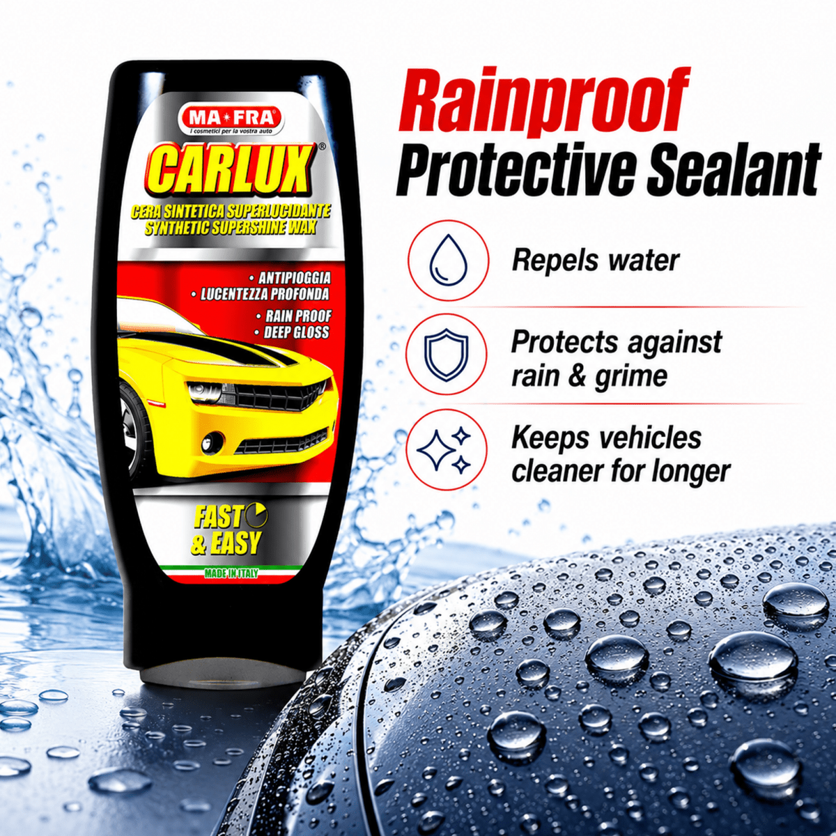 CarLux (250gm) and Polish Wax for Professional Paint Care - Detailing Essentials