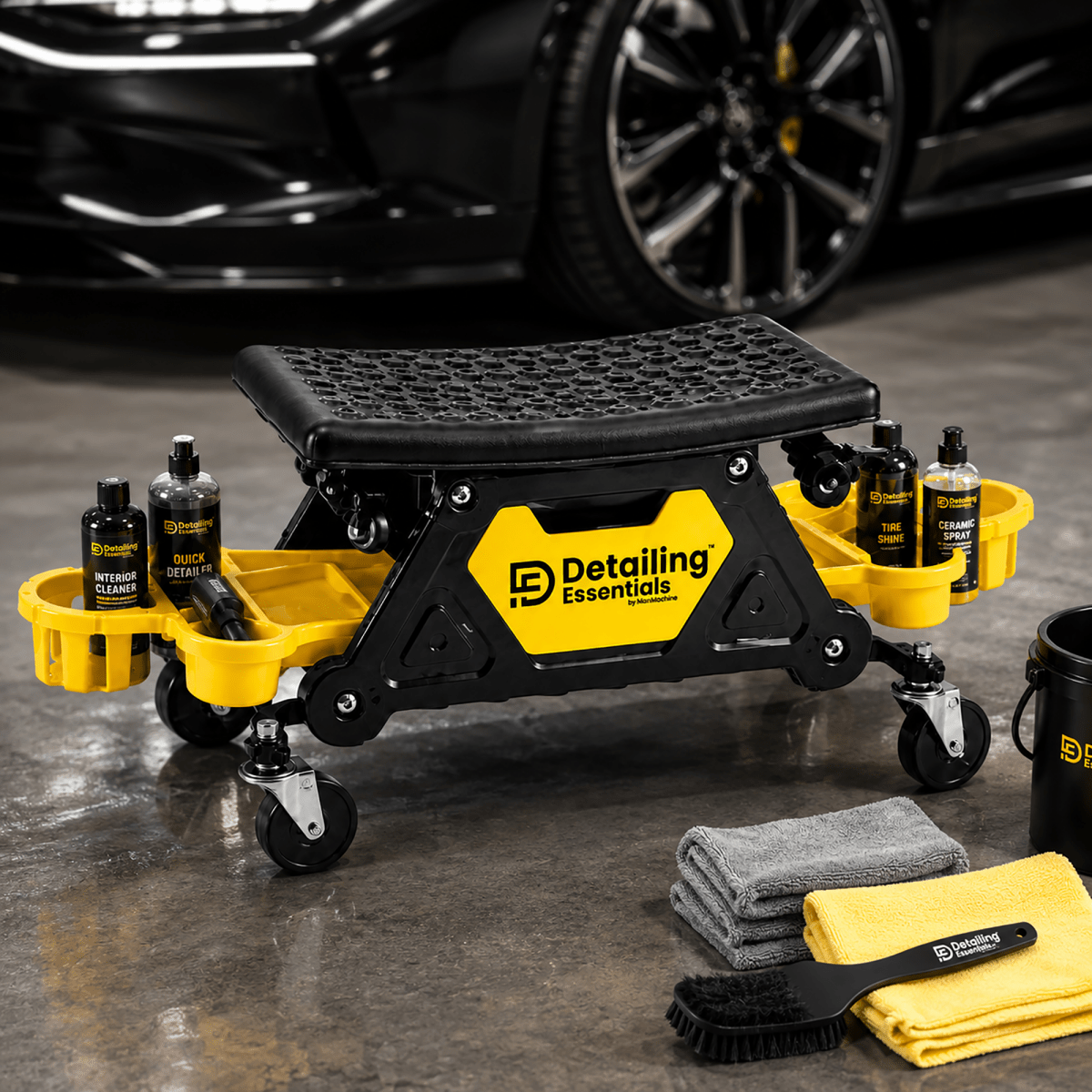 Detailing Essentials Detailing Creeper V2 | Professional Rolling Detailer Seat - Detailing Essentials