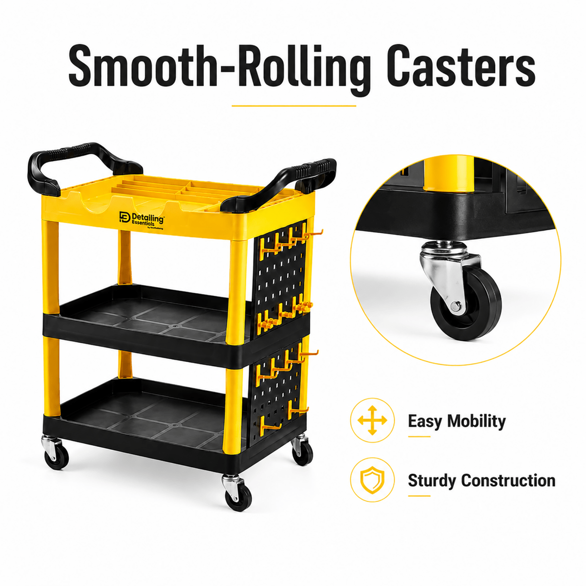 Detailing Essentials Detailing Trolley | Professional Car Detailing Tool Cart - Detailing Essentials