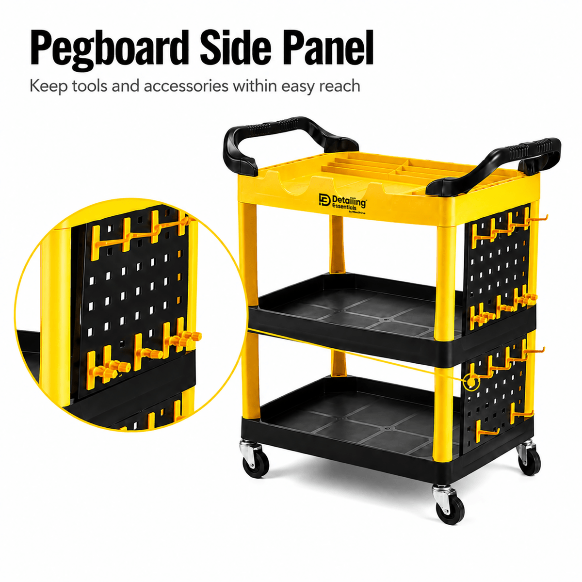 Detailing Essentials Detailing Trolley | Professional Car Detailing Tool Cart - Detailing Essentials