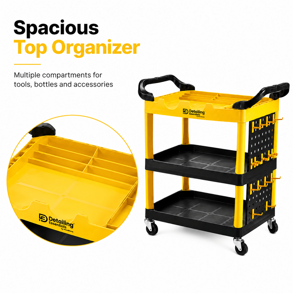 Detailing Essentials Detailing Trolley | Professional Car Detailing Tool Cart - Detailing Essentials